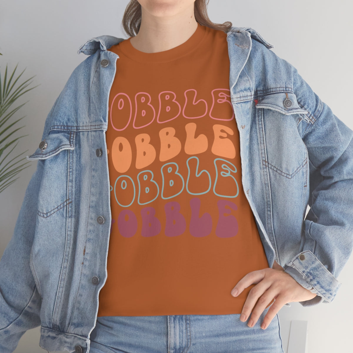 Gobble Gobble Thanksgiving Shirt, Thanksgiving Tee, Thanksgiving, Retro Shirt, Groovy Text Shirt, Gifts for Anyone