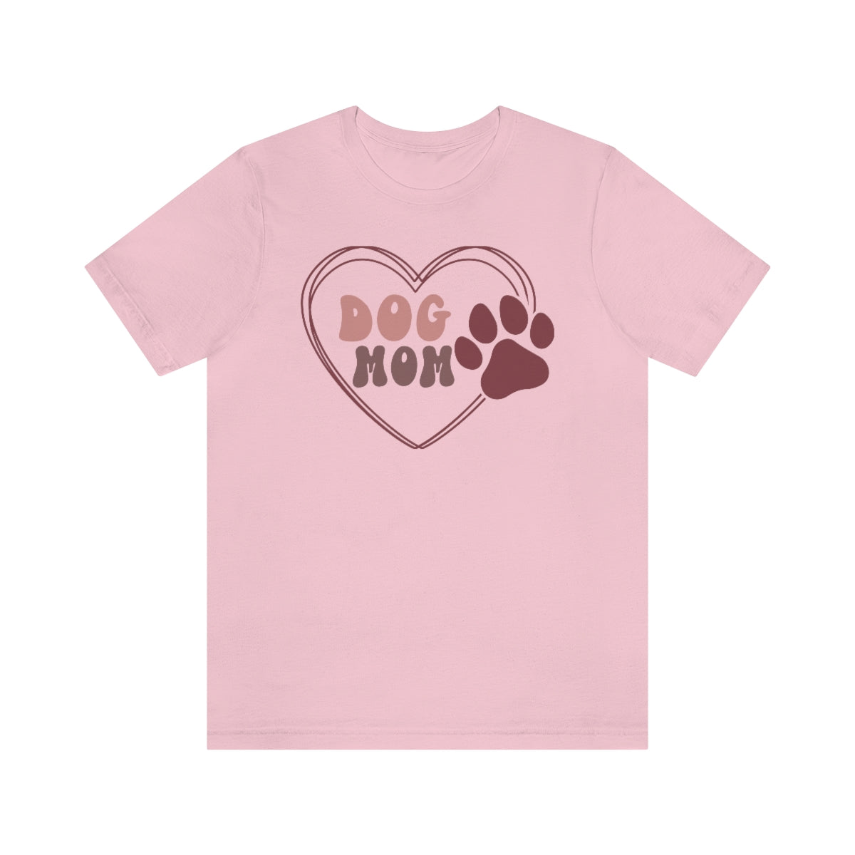 Dog Mom Heart Unisex Jersey Short Sleeve Tee