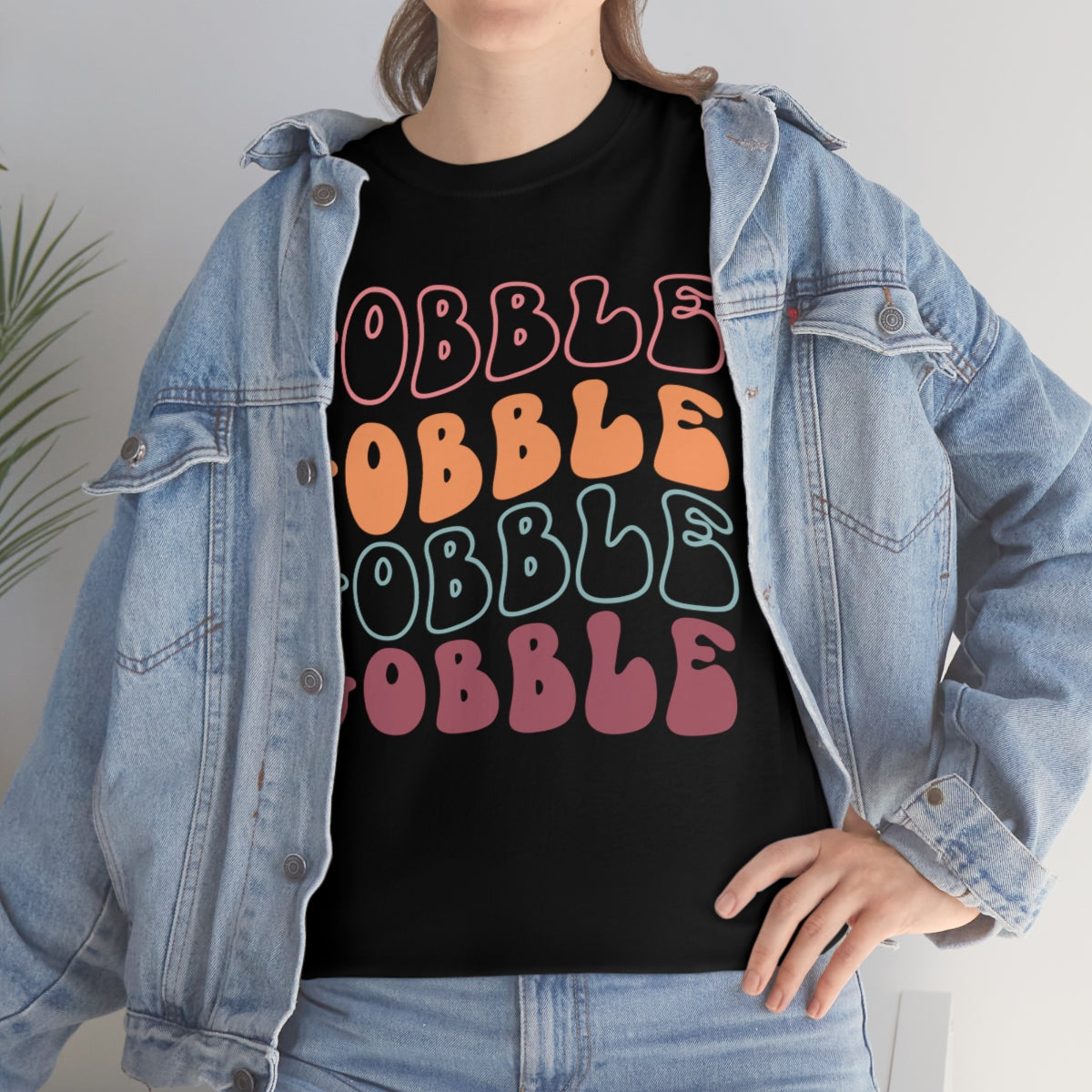 Gobble Gobble Thanksgiving Shirt, Thanksgiving Tee, Thanksgiving, Retro Shirt, Groovy Text Shirt, Gifts for Anyone