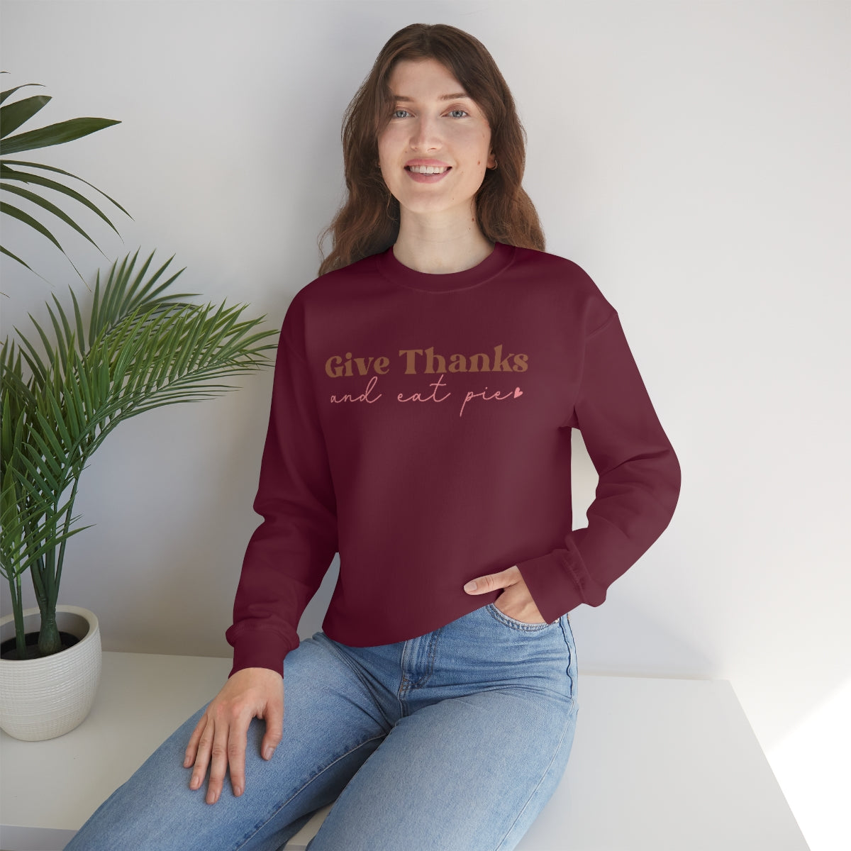 Give Thanks, Women's Sweatshirt, Thanksgiving Gifts, Gifts for Women, Give Thanks Sweatshirt, Thanksgiving Shirt