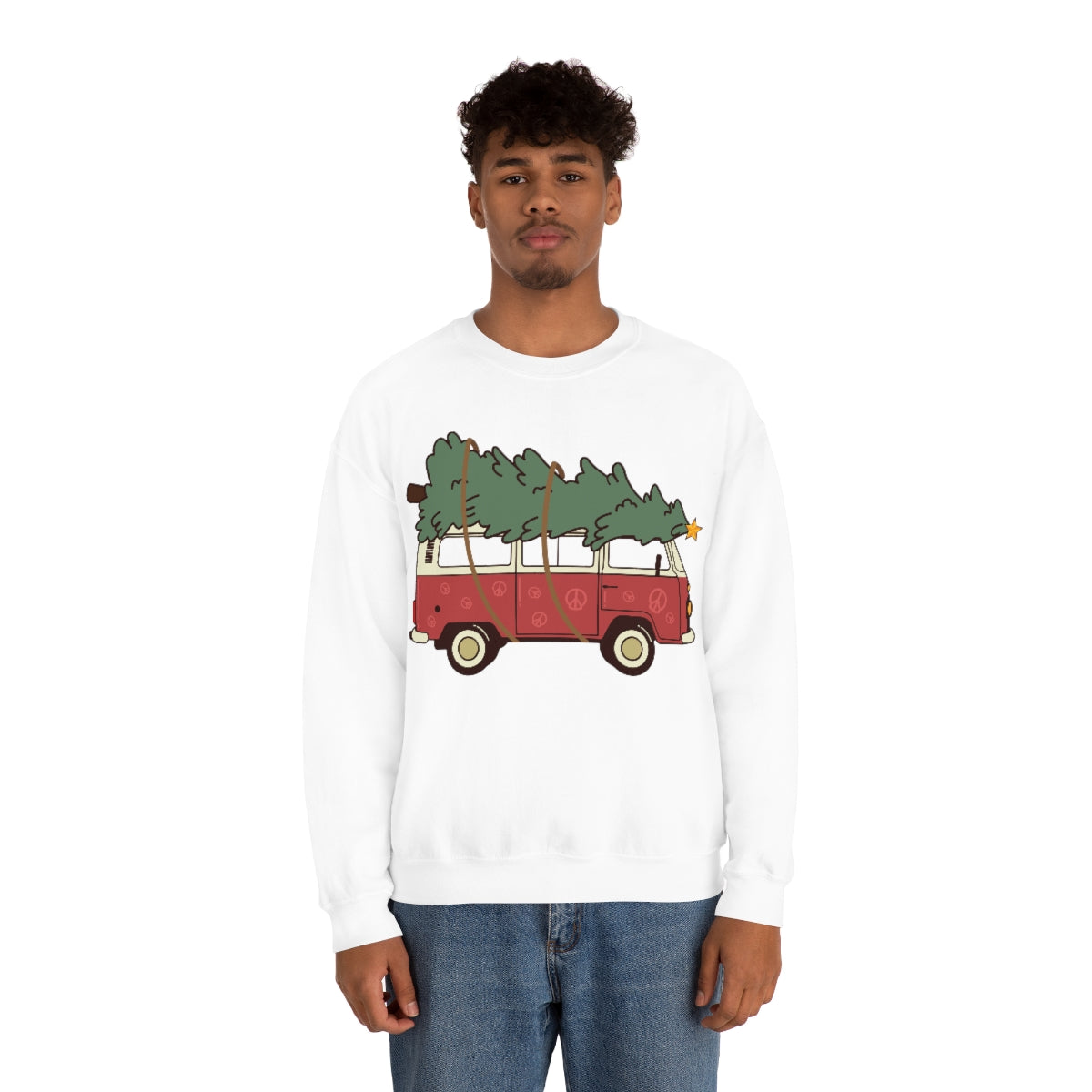 Christmas Tree Sweatshirt, Unisex Adult Hoodie, Merry Xmas Crew, Gifts for Her, Gifts For Him, Winter Sweatshirt