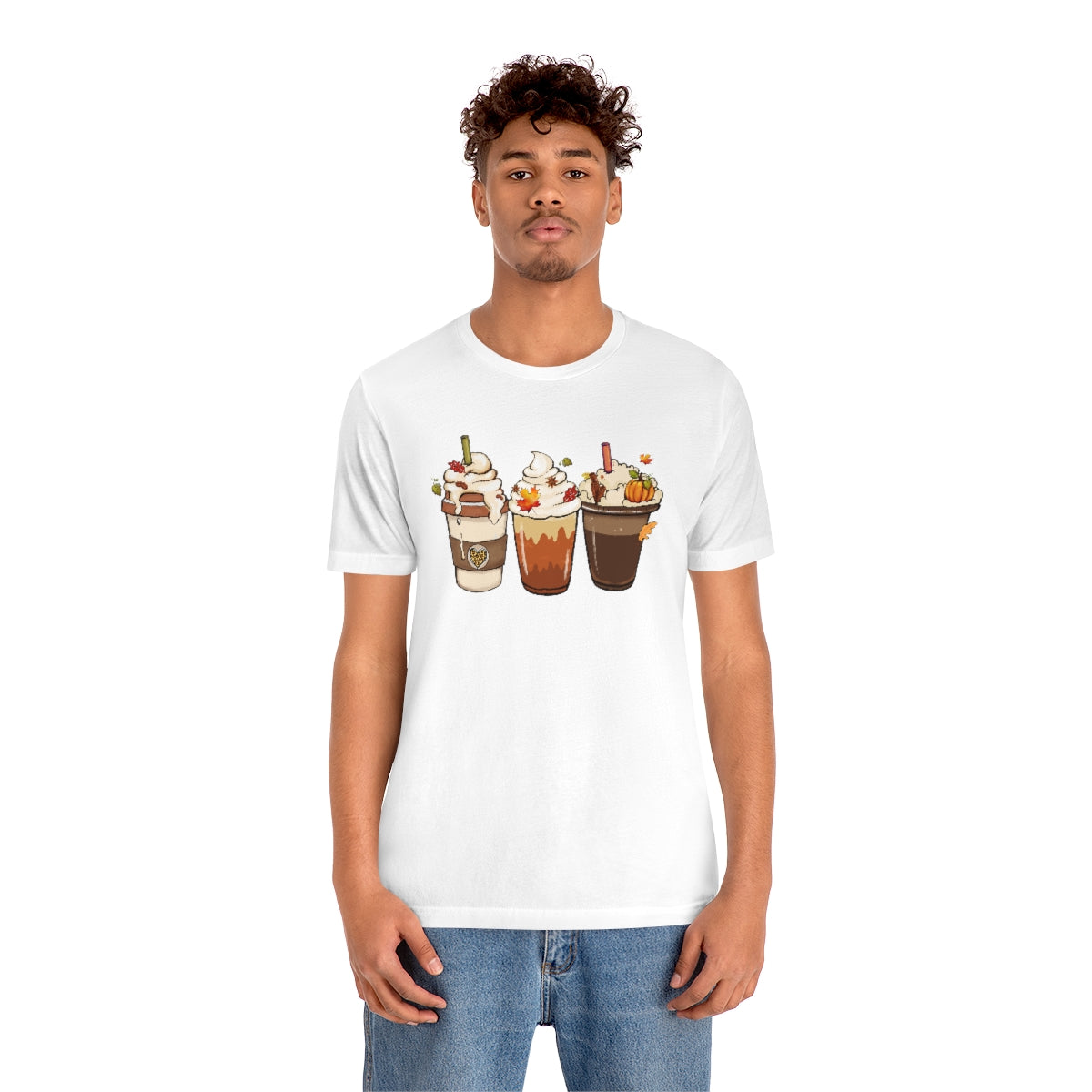 Fall Coffee Lover Unisex Jersey Short Sleeve Tee