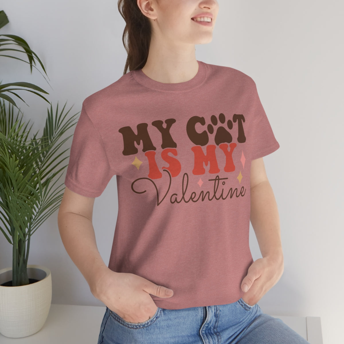 Valentine's T-Shirt, Cat Parent Shirt, Cat Lover, Cat, Kitten, Tee for Cat Moms, Gifts for Her, Gifts for Him, Cat Dad