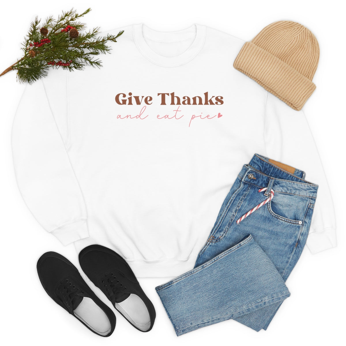 Give Thanks, Women's Sweatshirt, Thanksgiving Gifts, Gifts for Women, Give Thanks Sweatshirt, Thanksgiving Shirt