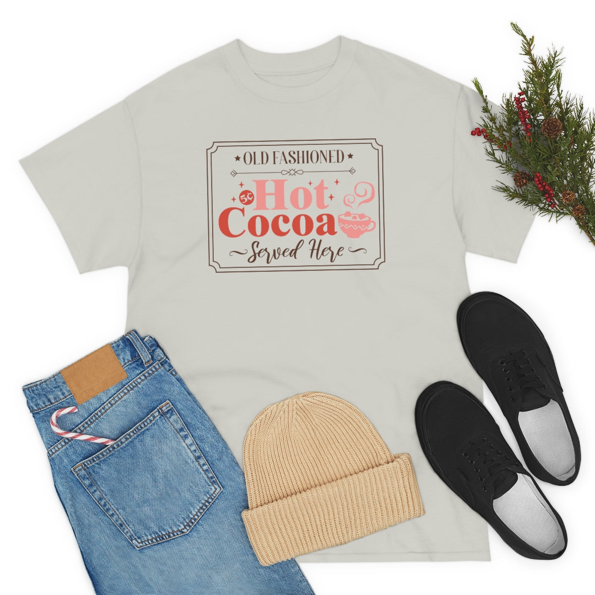 Hot Chocolate T-Shirt, Christmas, Coffee Lover, Holiday, Xmas tee, Cute T-shirt, Trendy Tee, Retro Shirt, Matching Shirt