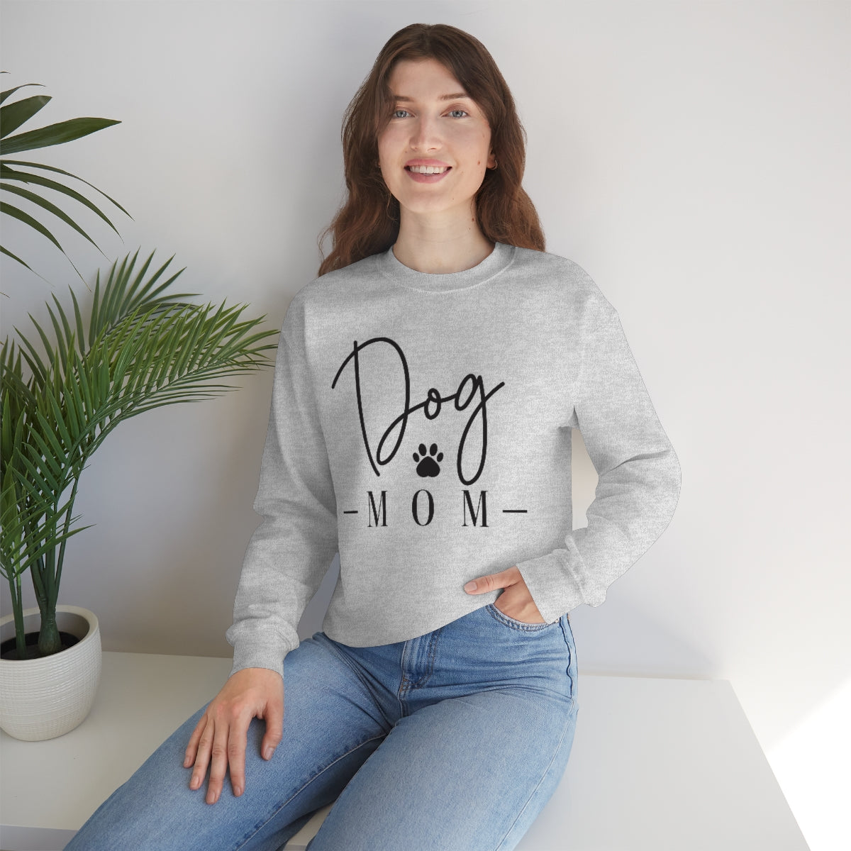 Dog Mom Sweatshirt, Women's Adult Sweatshirt, Dog Mom Shirt, Dog Mom Gift, Dog Mom Shirt for Women, Unisex