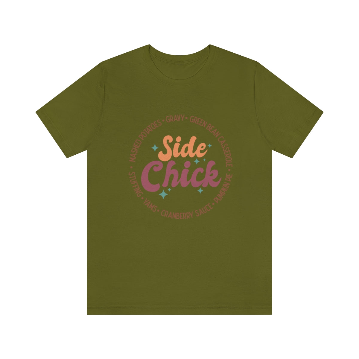 Side Chick Thanksgiving Unisex Jersey Short Sleeve Tee