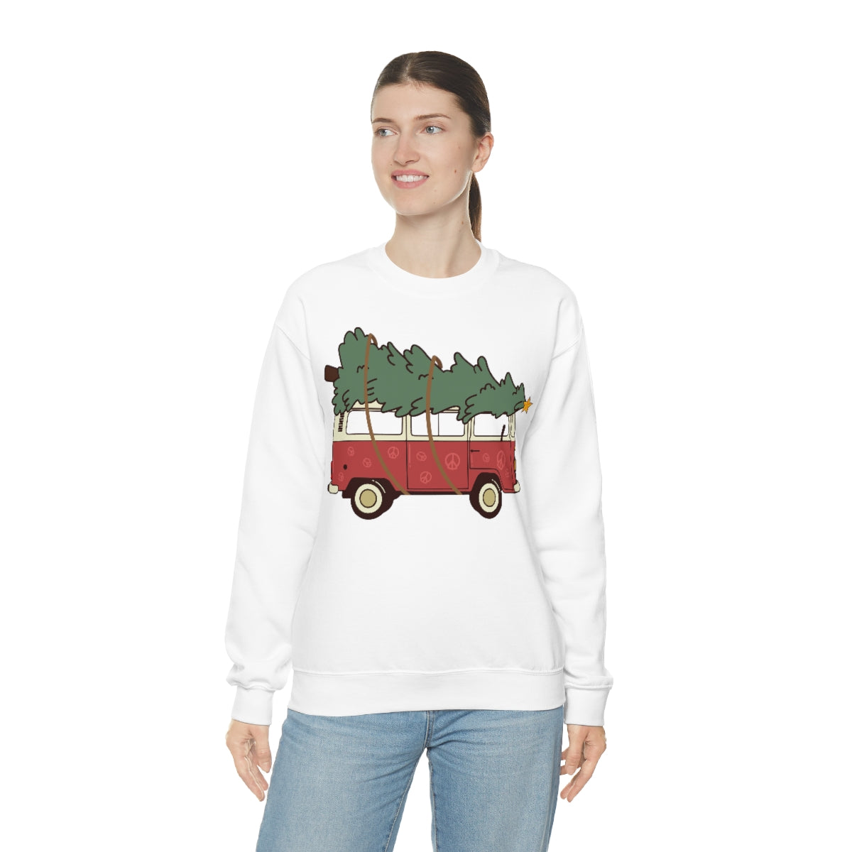 Christmas Tree Sweatshirt, Unisex Adult Hoodie, Merry Xmas Crew, Gifts for Her, Gifts For Him, Winter Sweatshirt