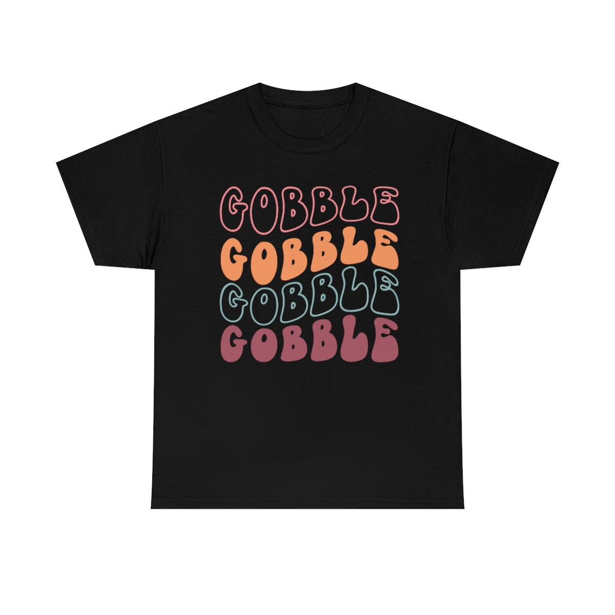 Gobble Gobble Thanksgiving Shirt, Thanksgiving Tee, Thanksgiving, Retro Shirt, Groovy Text Shirt, Gifts for Anyone