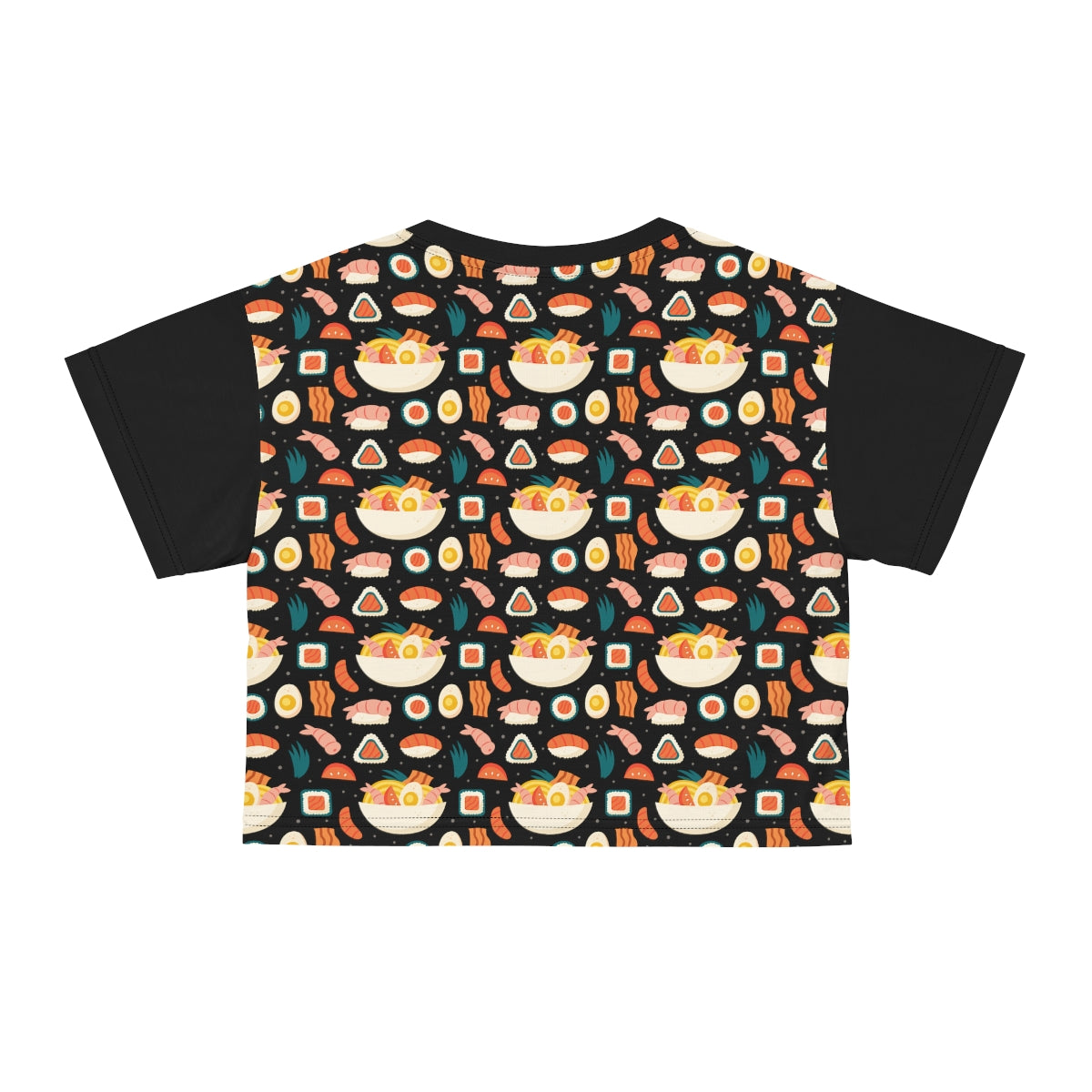 Sushi Crop Top, Gifts for Her, Crop Top, All Over Print, Sushi Lovers, Sushi Obsessed, Gift Idea for Her, Gift Idea for Foodies