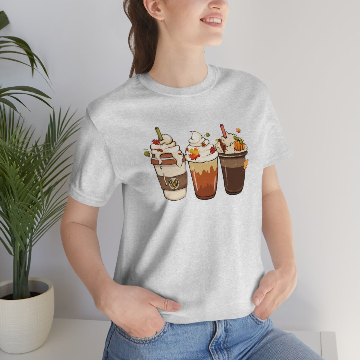 Fall Coffee Lover Unisex Jersey Short Sleeve Tee