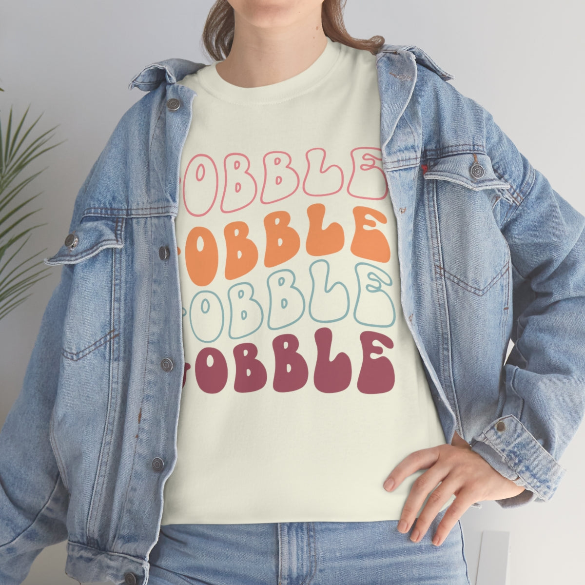 Gobble Gobble Thanksgiving Shirt, Thanksgiving Tee, Thanksgiving, Retro Shirt, Groovy Text Shirt, Gifts for Anyone