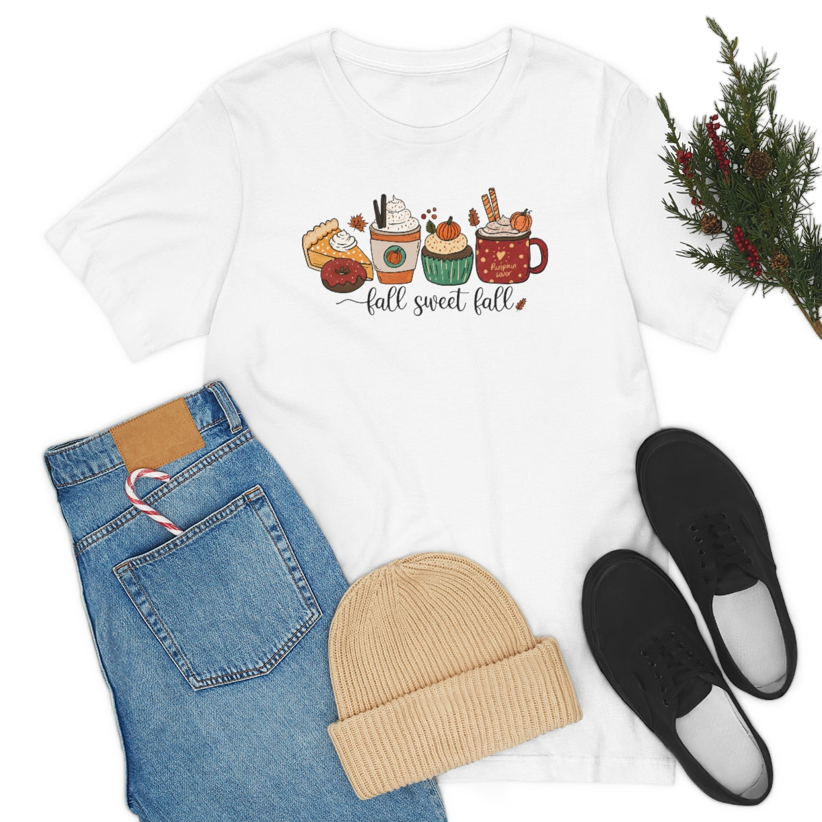 Fall Sweet Fall Coffee Lover Unisex Jersey Short Sleeve Tee