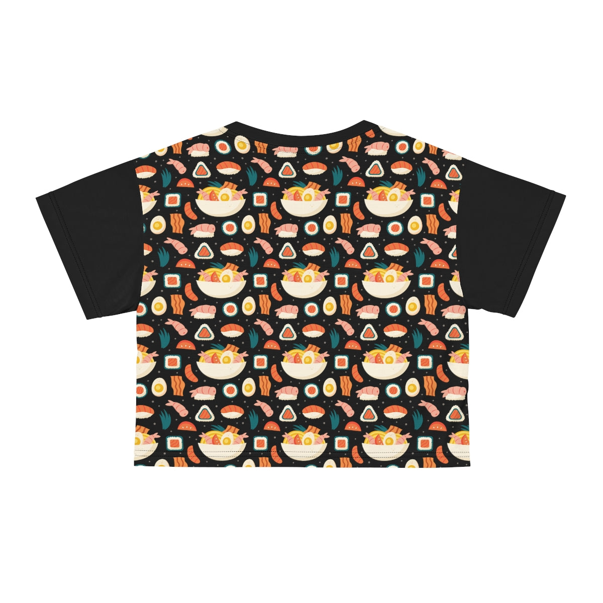 Sushi Crop Top, Gifts for Her, Crop Top, All Over Print, Sushi Lovers, Sushi Obsessed, Gift Idea for Her, Gift Idea for Foodies