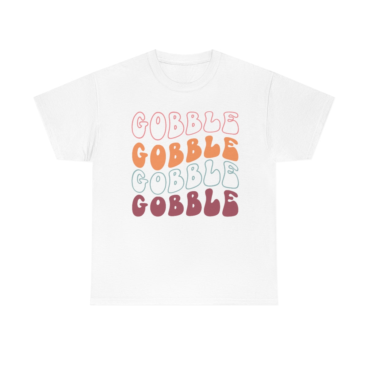 Gobble Gobble Thanksgiving Shirt, Thanksgiving Tee, Thanksgiving, Retro Shirt, Groovy Text Shirt, Gifts for Anyone