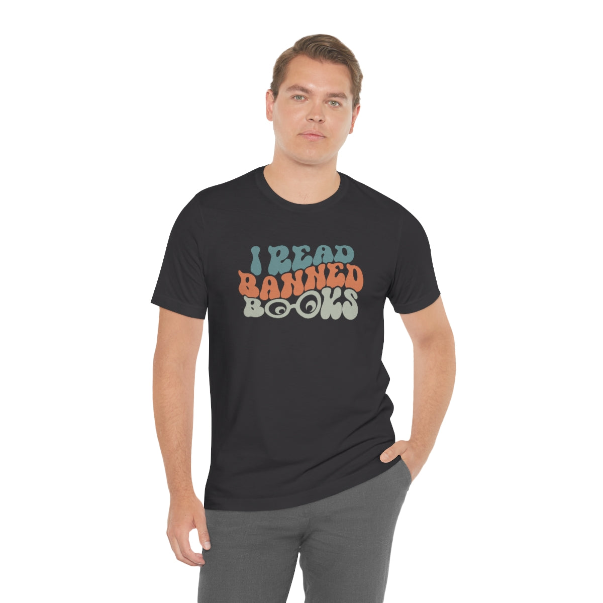 I read banned books groovy Unisex Jersey Short Sleeve Tee gift idea