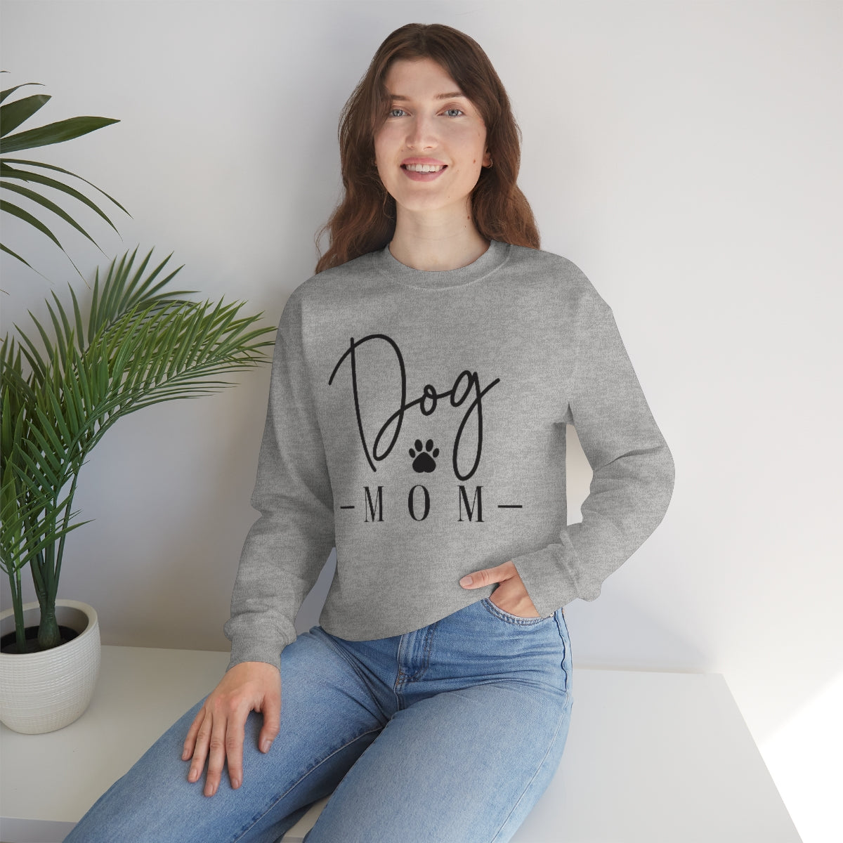 Dog Mom Sweatshirt, Women's Adult Sweatshirt, Dog Mom Shirt, Dog Mom Gift, Dog Mom Shirt for Women, Unisex
