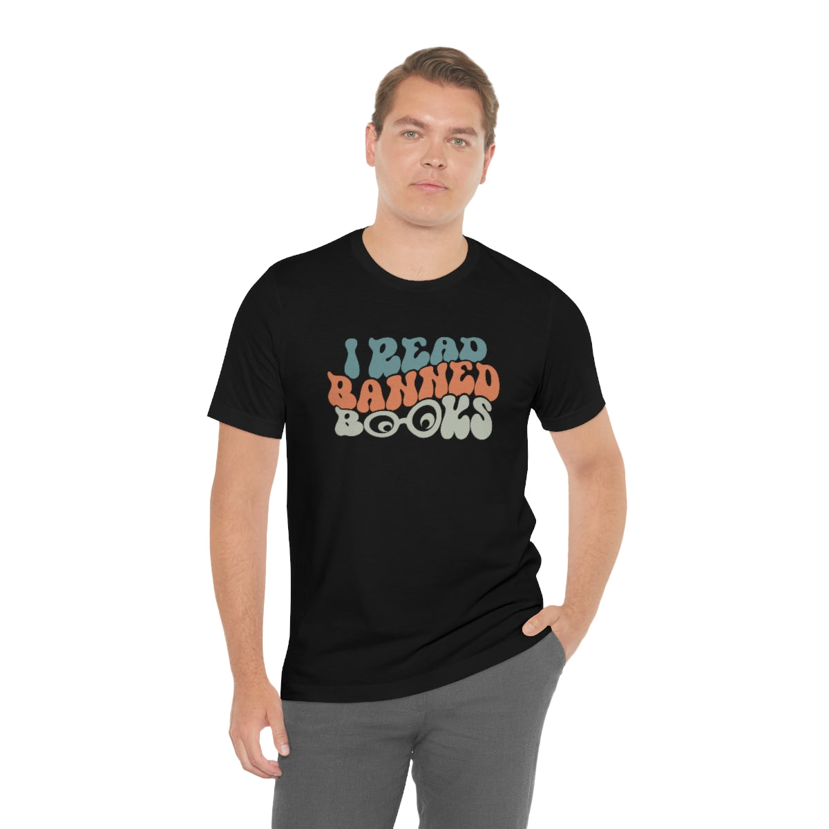 I read banned books groovy Unisex Jersey Short Sleeve Tee gift idea