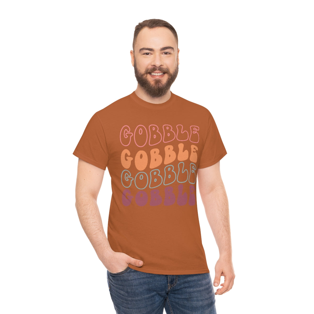 Gobble Gobble Thanksgiving Shirt, Thanksgiving Tee, Thanksgiving, Retro Shirt, Groovy Text Shirt, Gifts for Anyone