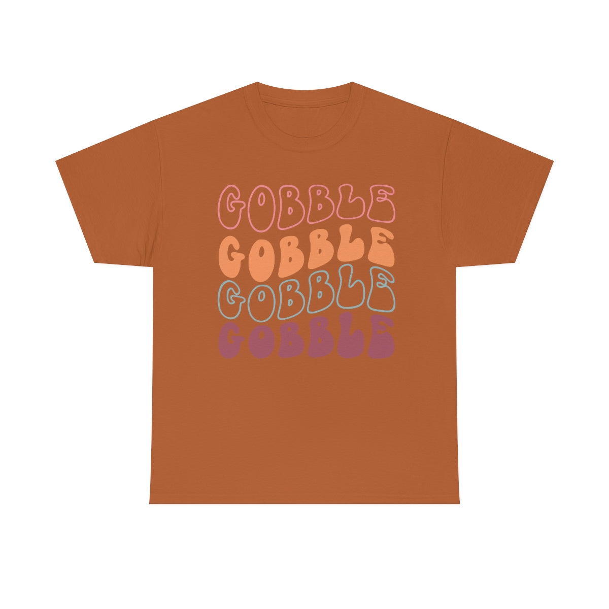 Gobble Gobble Thanksgiving Shirt, Thanksgiving Tee, Thanksgiving, Retro Shirt, Groovy Text Shirt, Gifts for Anyone