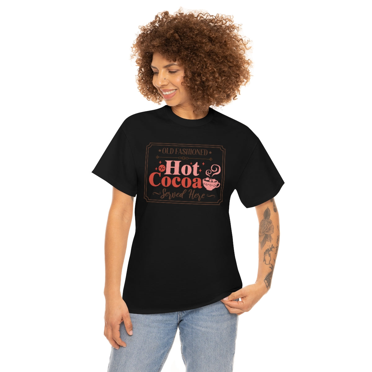 Hot Chocolate T-Shirt, Christmas, Coffee Lover, Holiday, Xmas tee, Cute T-shirt, Trendy Tee, Retro Shirt, Matching Shirt