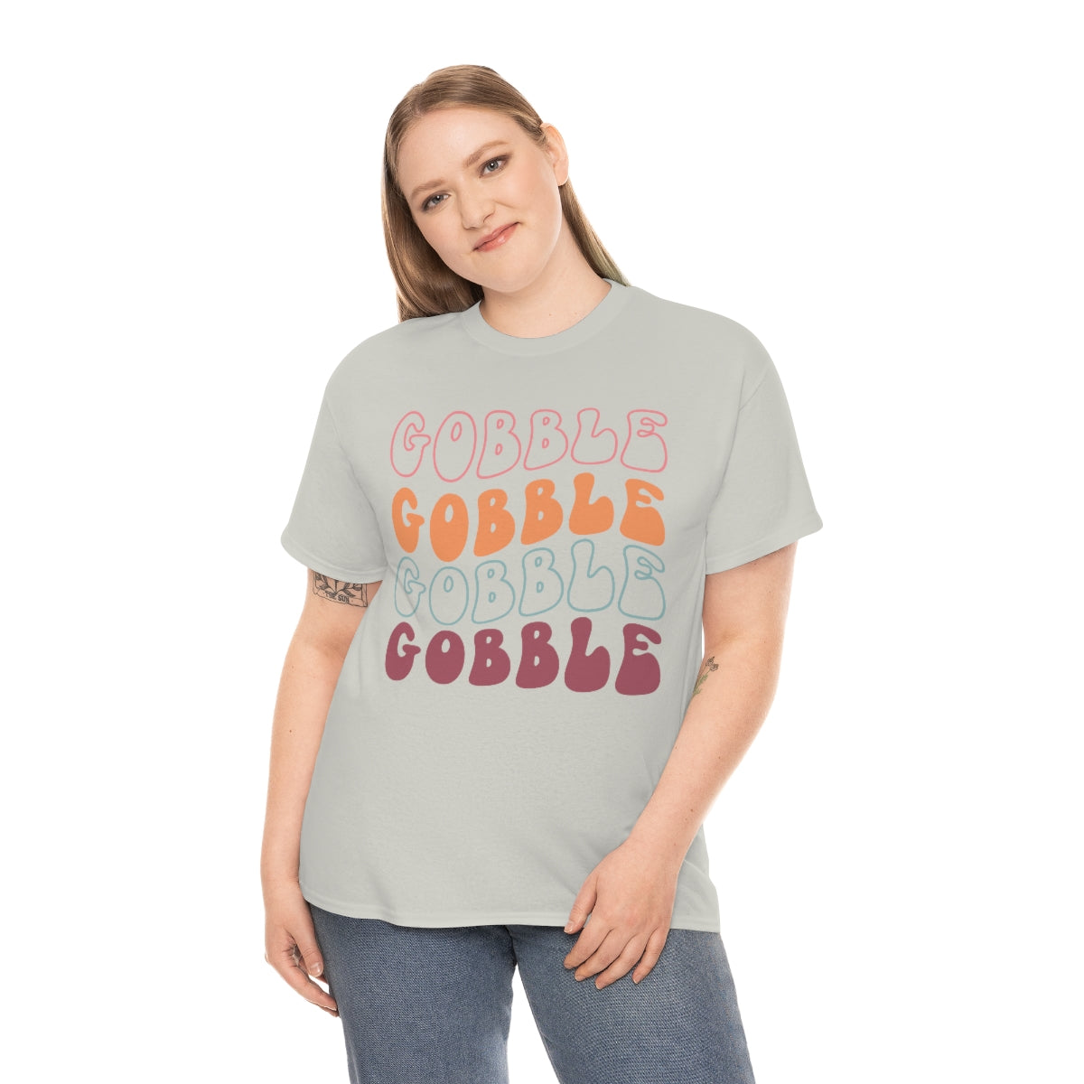 Gobble Gobble Thanksgiving Shirt, Thanksgiving Tee, Thanksgiving, Retro Shirt, Groovy Text Shirt, Gifts for Anyone