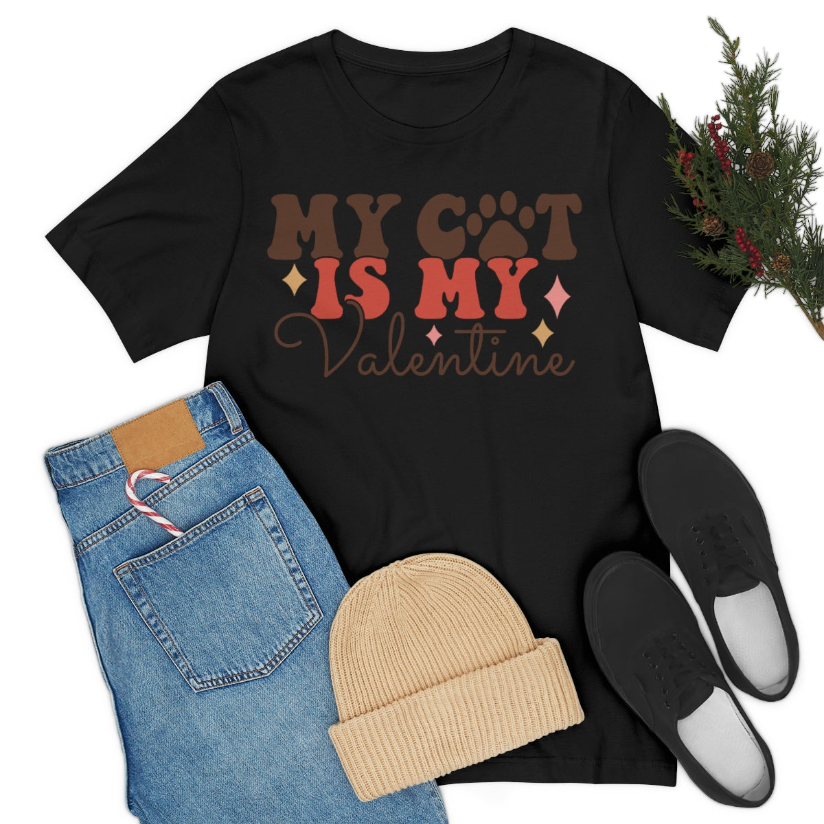 Valentine's T-Shirt, Cat Parent Shirt, Cat Lover, Cat, Kitten, Tee for Cat Moms, Gifts for Her, Gifts for Him, Cat Dad