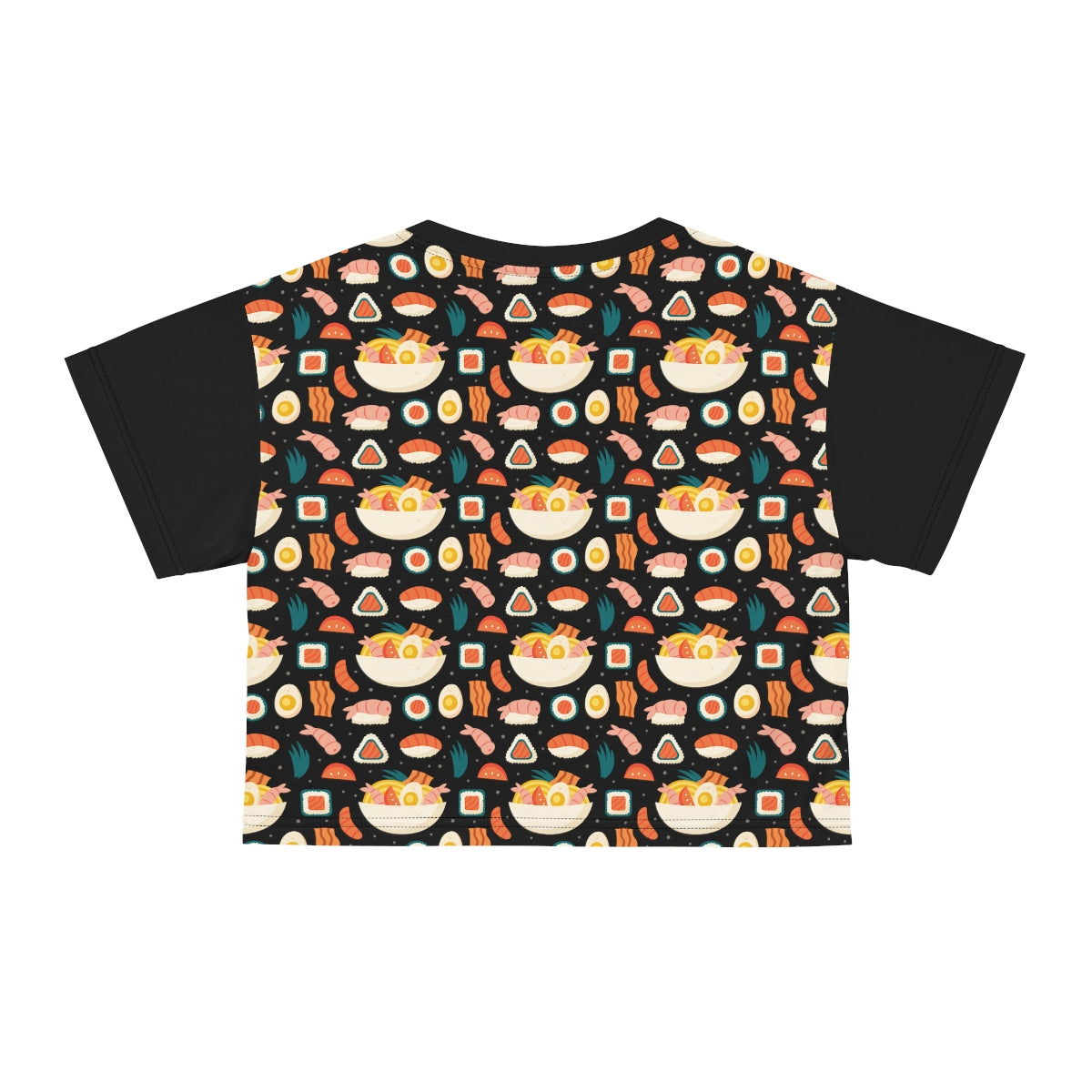 Sushi Crop Top, Gifts for Her, Crop Top, All Over Print, Sushi Lovers, Sushi Obsessed, Gift Idea for Her, Gift Idea for Foodies