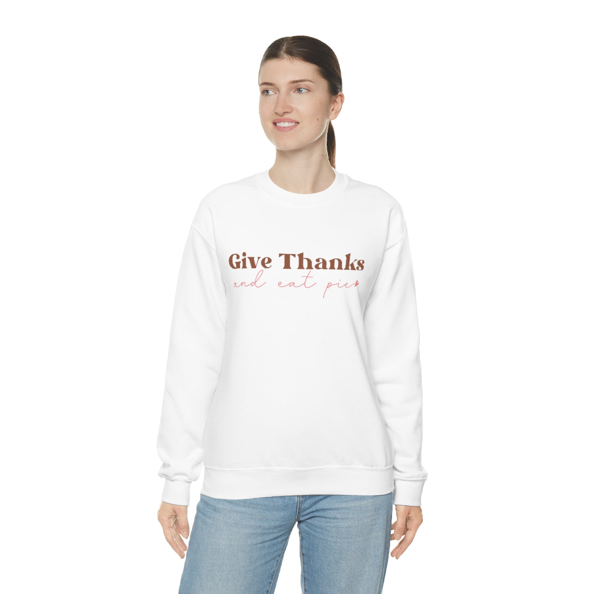 Give Thanks, Women's Sweatshirt, Thanksgiving Gifts, Gifts for Women, Give Thanks Sweatshirt, Thanksgiving Shirt