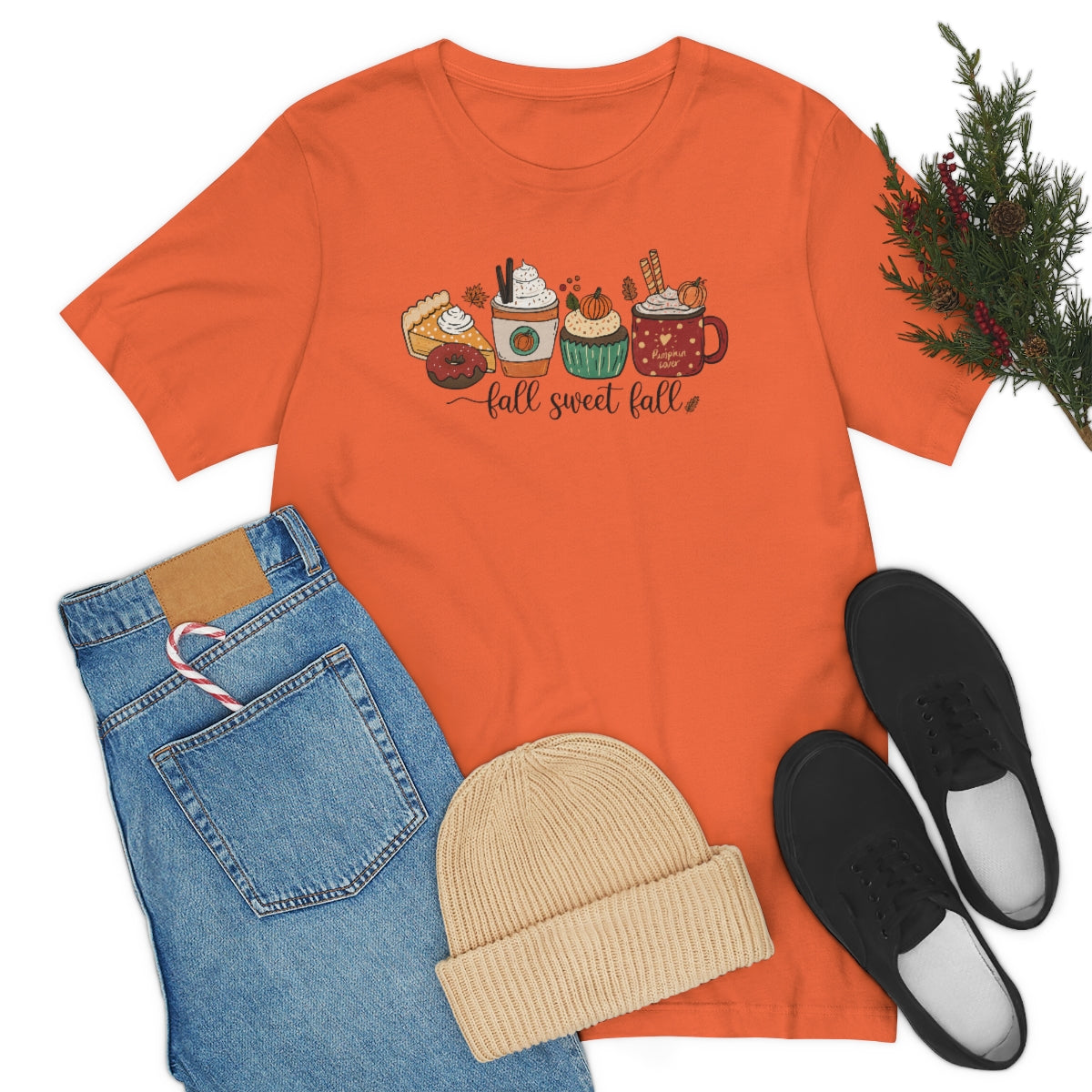Fall Sweet Fall Coffee Lover Unisex Jersey Short Sleeve Tee