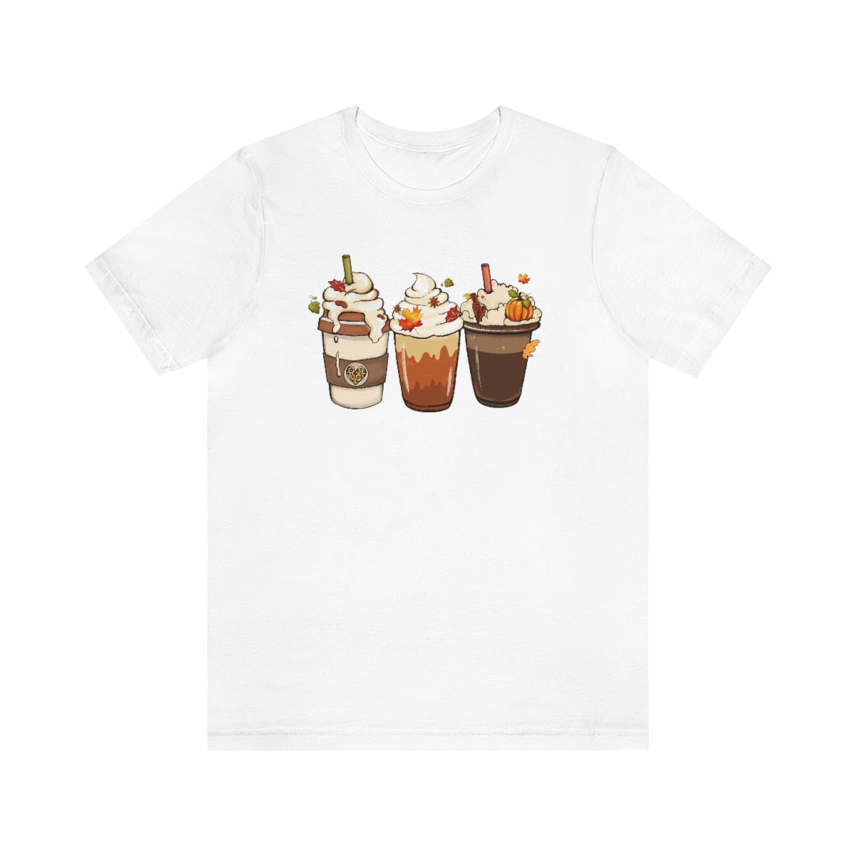 Fall Coffee Lover Unisex Jersey Short Sleeve Tee