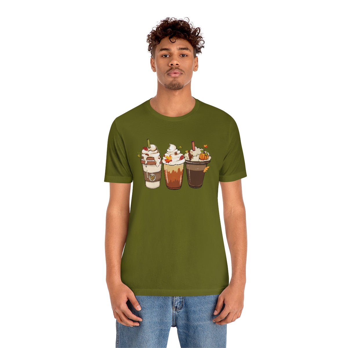 Fall Coffee Lover Unisex Jersey Short Sleeve Tee