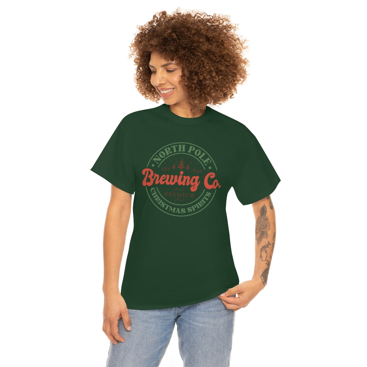 North Pole Brewing, Christmas Tee, X-mas TShirt, Unisex, Holiday Tee, Gift for Her, Gift for Him, Cute Shirt, Christmas, Holiday