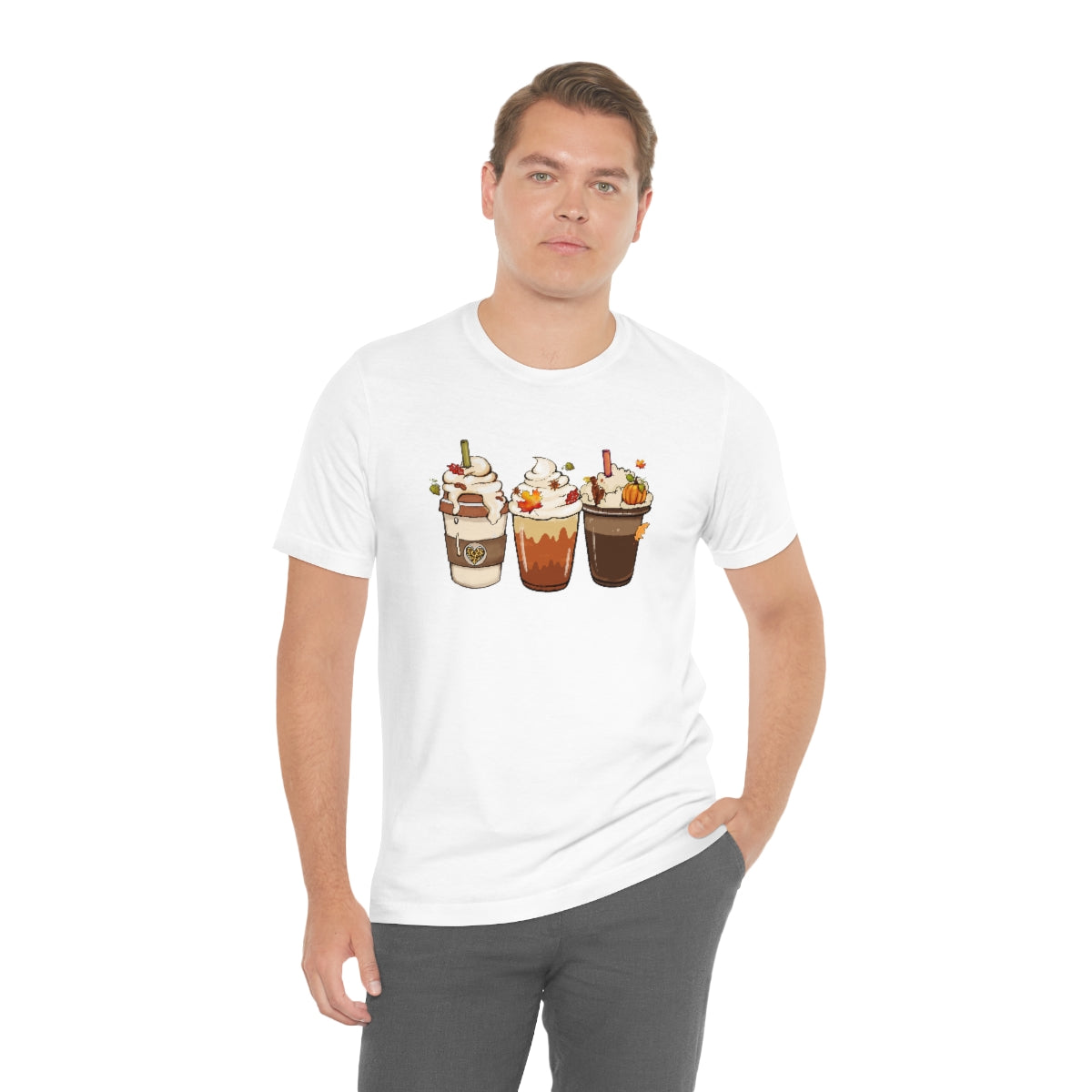 Fall Coffee Lover Unisex Jersey Short Sleeve Tee