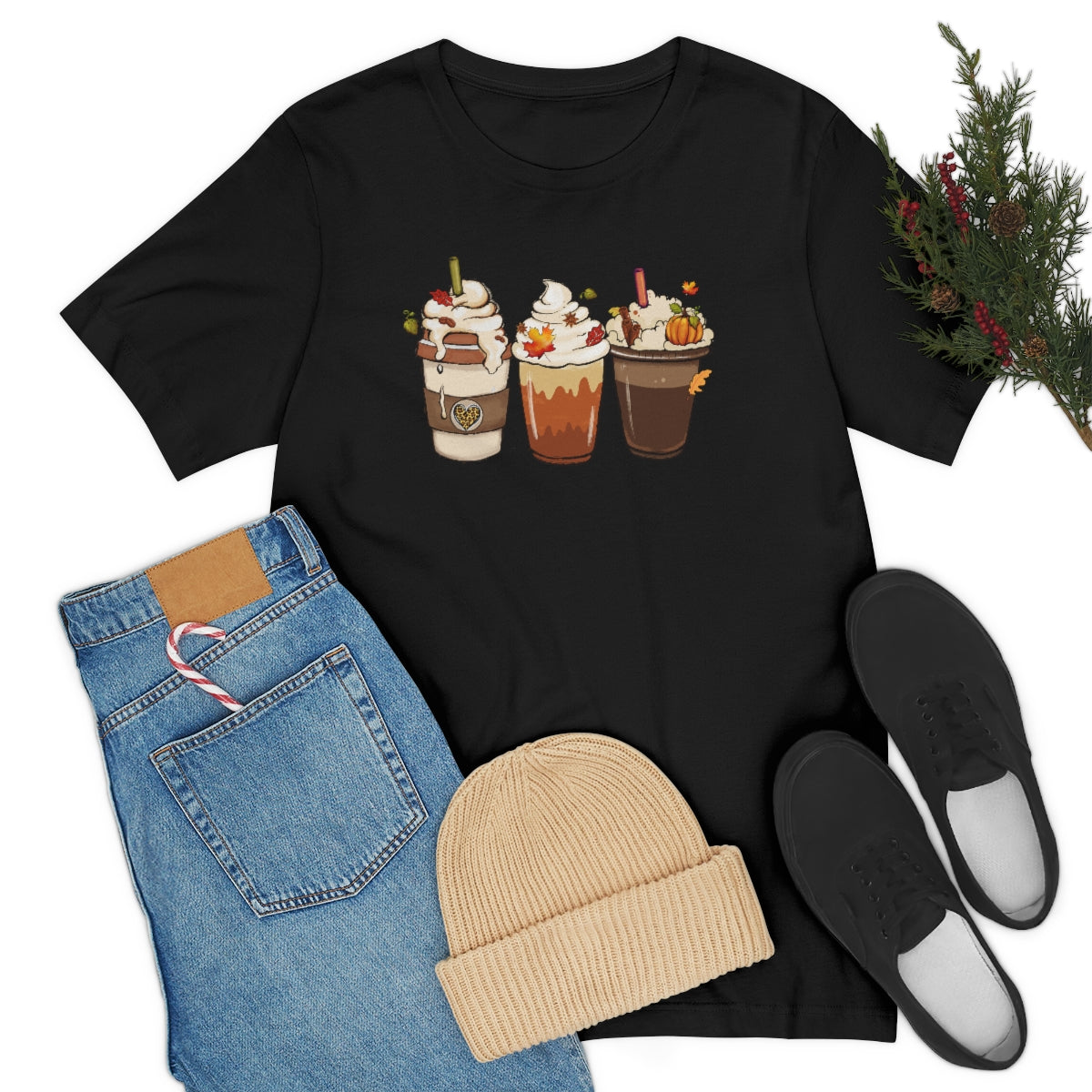 Fall Coffee Lover Unisex Jersey Short Sleeve Tee