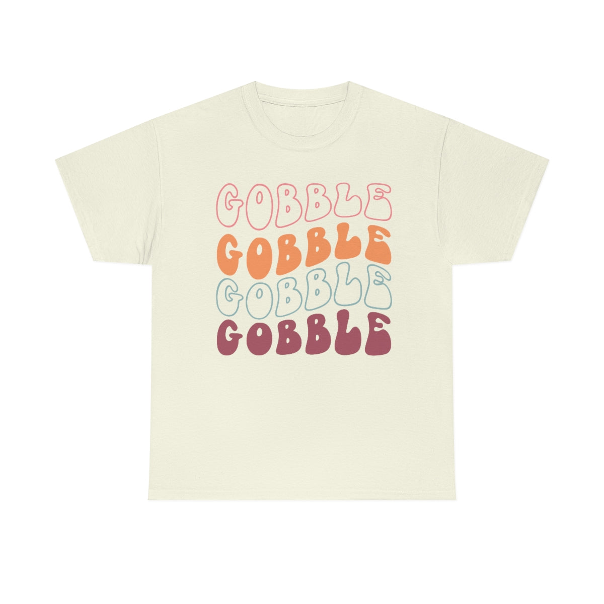 Gobble Gobble Thanksgiving Shirt, Thanksgiving Tee, Thanksgiving, Retro Shirt, Groovy Text Shirt, Gifts for Anyone