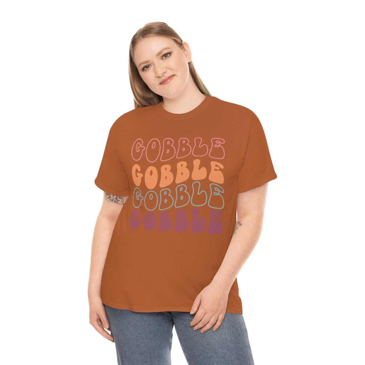 Gobble Gobble Thanksgiving Shirt, Thanksgiving Tee, Thanksgiving, Retro Shirt, Groovy Text Shirt, Gifts for Anyone