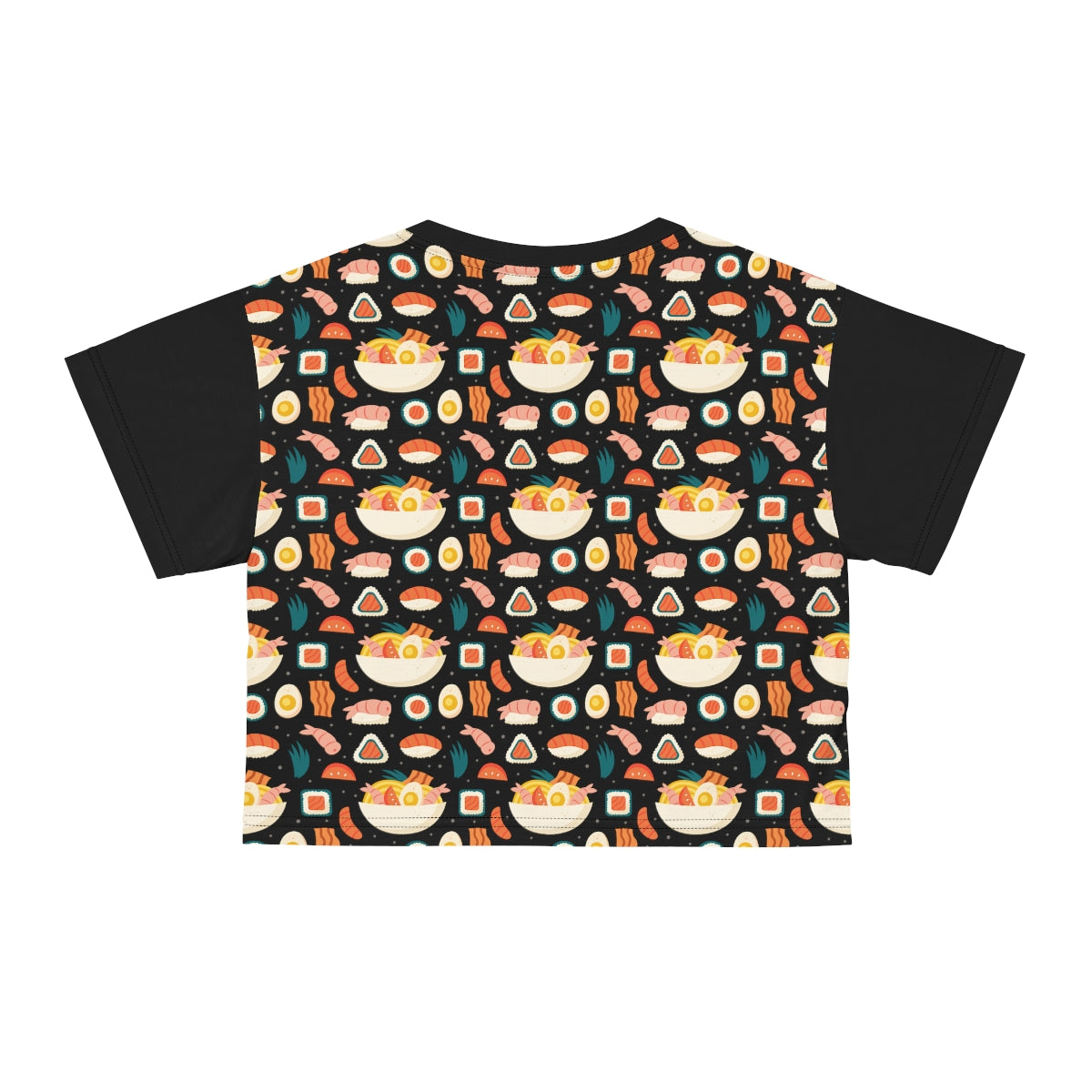 Sushi Crop Top, Gifts for Her, Crop Top, All Over Print, Sushi Lovers, Sushi Obsessed, Gift Idea for Her, Gift Idea for Foodies