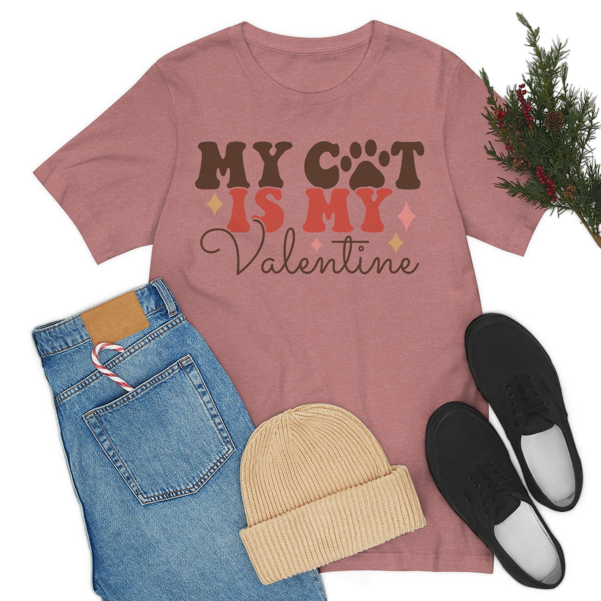 Valentine's T-Shirt, Cat Parent Shirt, Cat Lover, Cat, Kitten, Tee for Cat Moms, Gifts for Her, Gifts for Him, Cat Dad