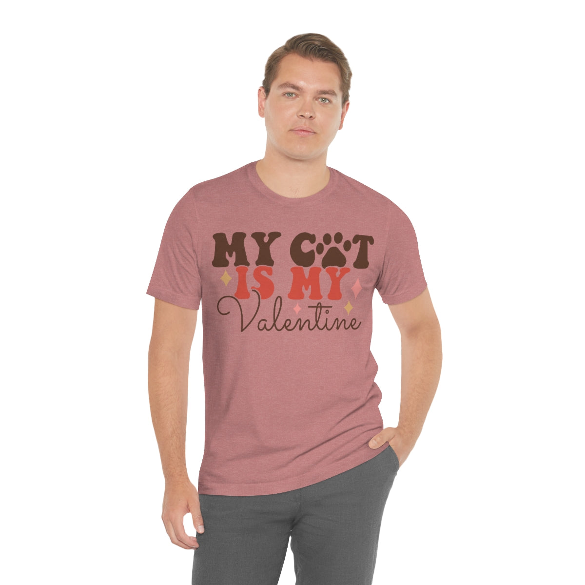 Valentine's T-Shirt, Cat Parent Shirt, Cat Lover, Cat, Kitten, Tee for Cat Moms, Gifts for Her, Gifts for Him, Cat Dad