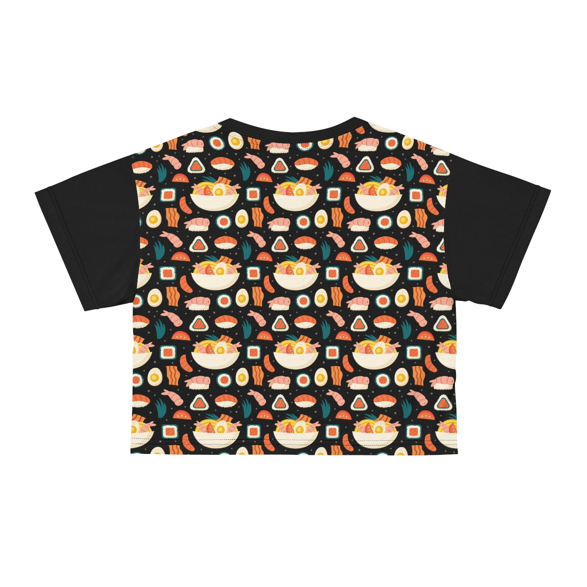 Sushi Crop Top, Gifts for Her, Crop Top, All Over Print, Sushi Lovers, Sushi Obsessed, Gift Idea for Her, Gift Idea for Foodies