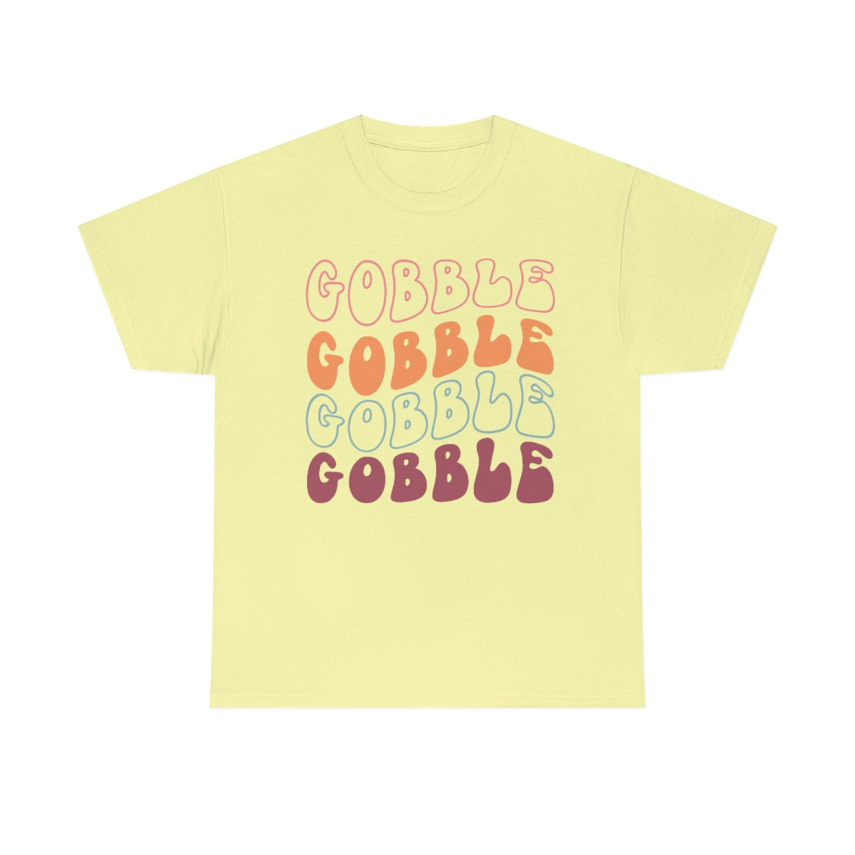 Gobble Gobble Thanksgiving Shirt, Thanksgiving Tee, Thanksgiving, Retro Shirt, Groovy Text Shirt, Gifts for Anyone