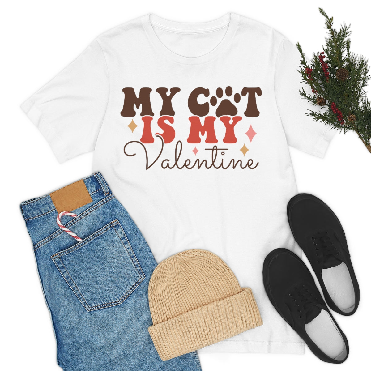 Valentine's T-Shirt, Cat Parent Shirt, Cat Lover, Cat, Kitten, Tee for Cat Moms, Gifts for Her, Gifts for Him, Cat Dad