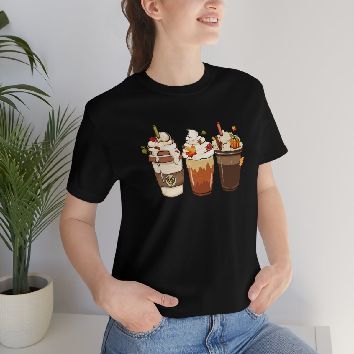 Fall Coffee Lover Unisex Jersey Short Sleeve Tee