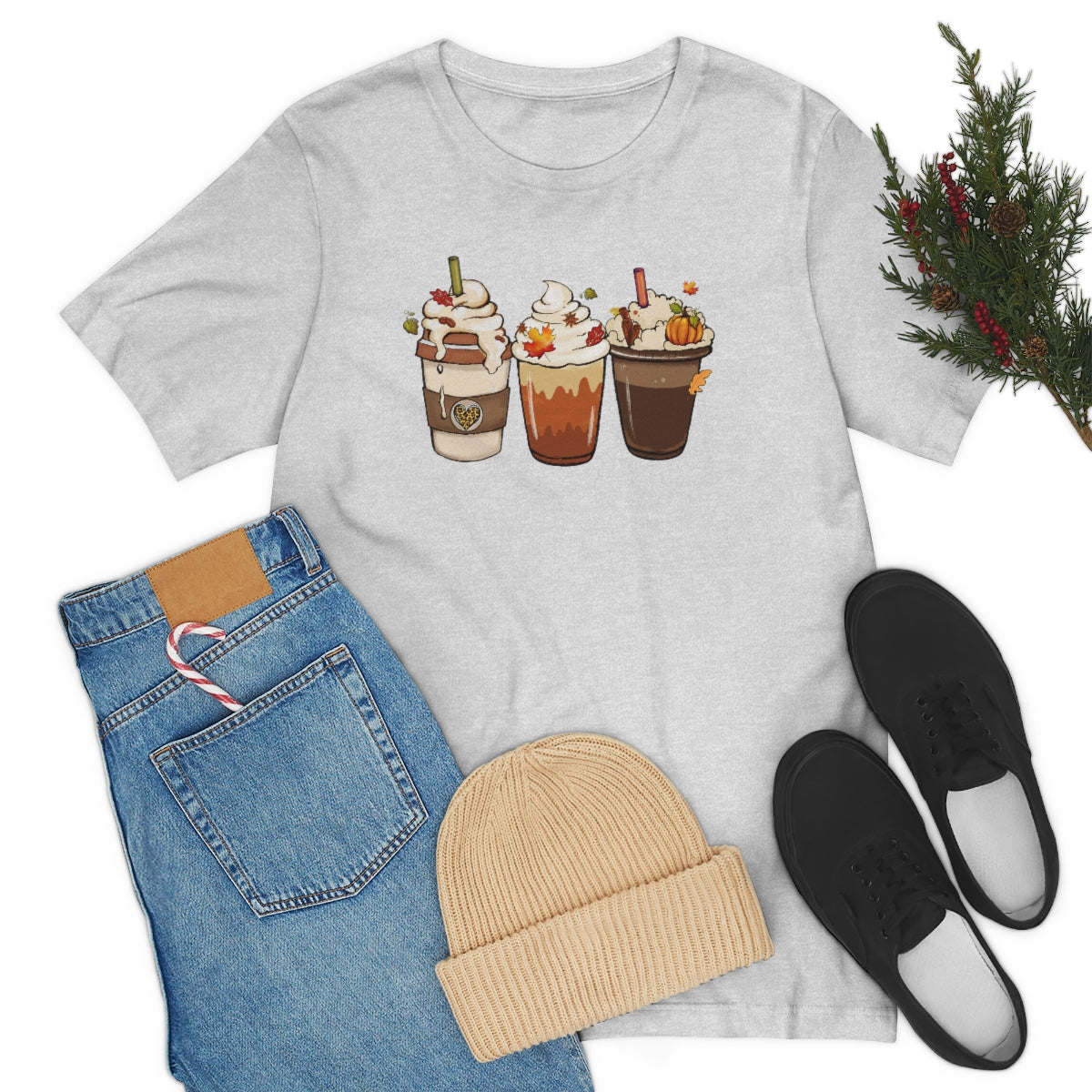 Fall Coffee Lover Unisex Jersey Short Sleeve Tee