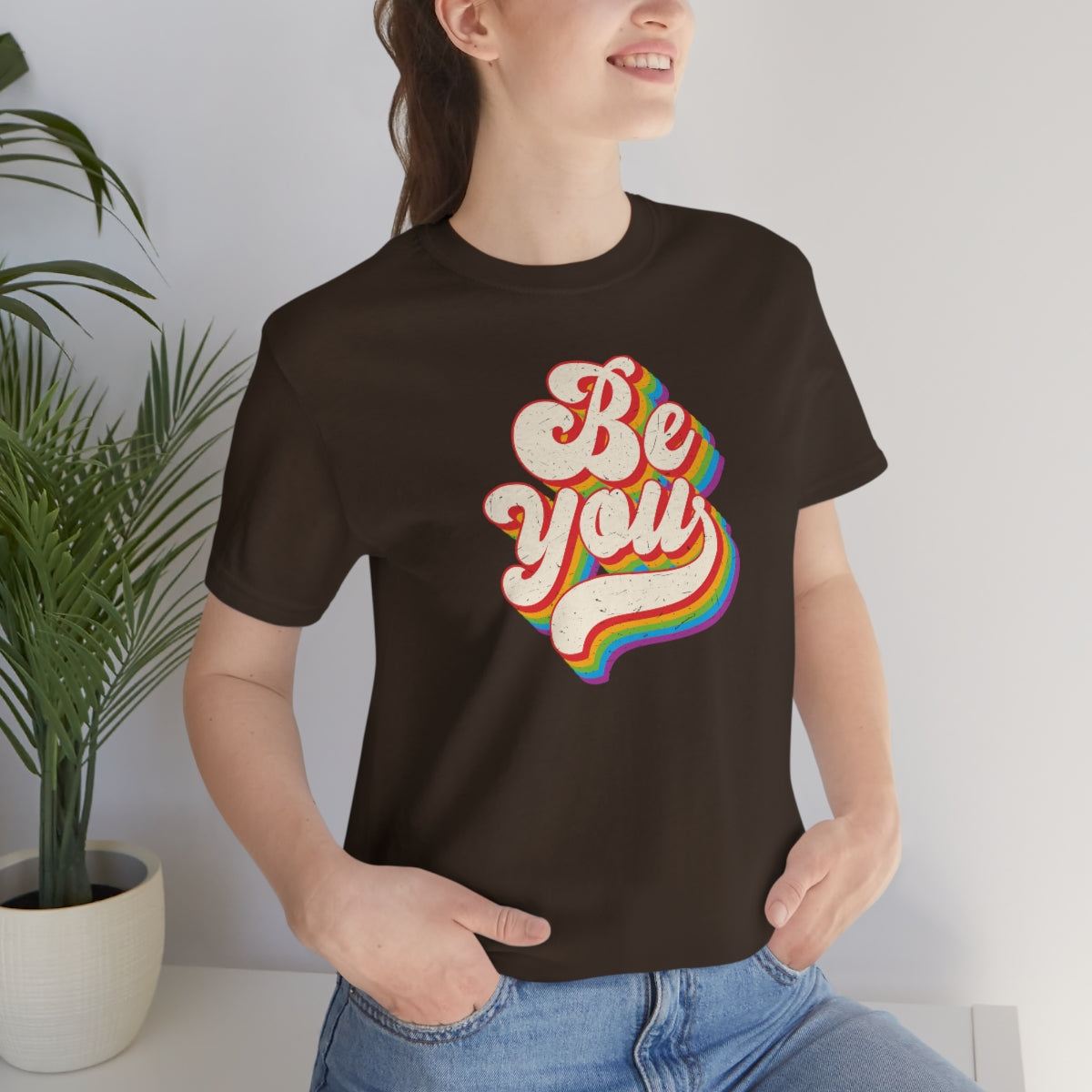 Pride Month Tee, Pride T-Shirt, Be You Pride Shirt, Be You, Gay Pride, Rainbow Retro Tee, Rainbow, Retro, Vintage Shirt, Vintage Lettering