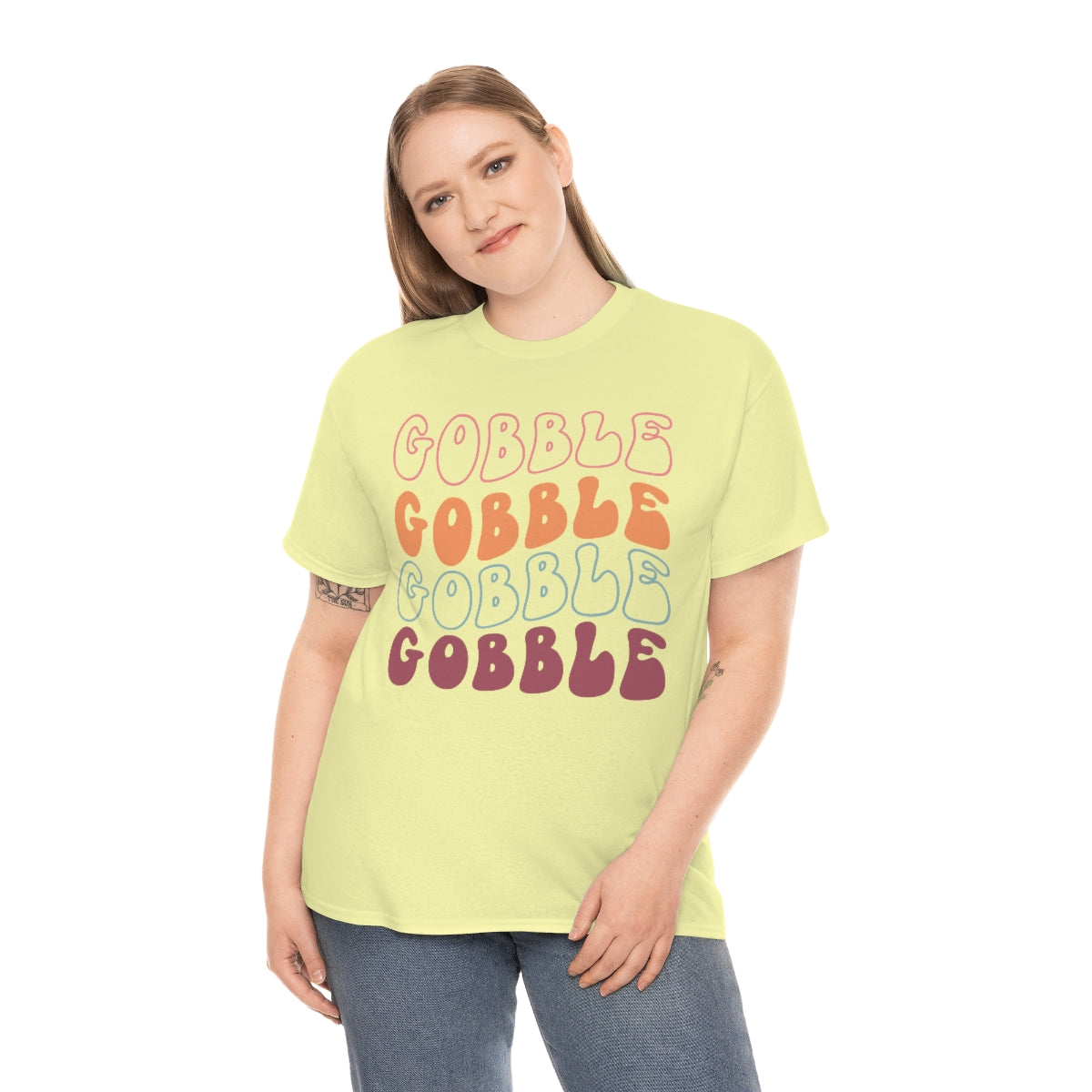 Gobble Gobble Thanksgiving Shirt, Thanksgiving Tee, Thanksgiving, Retro Shirt, Groovy Text Shirt, Gifts for Anyone