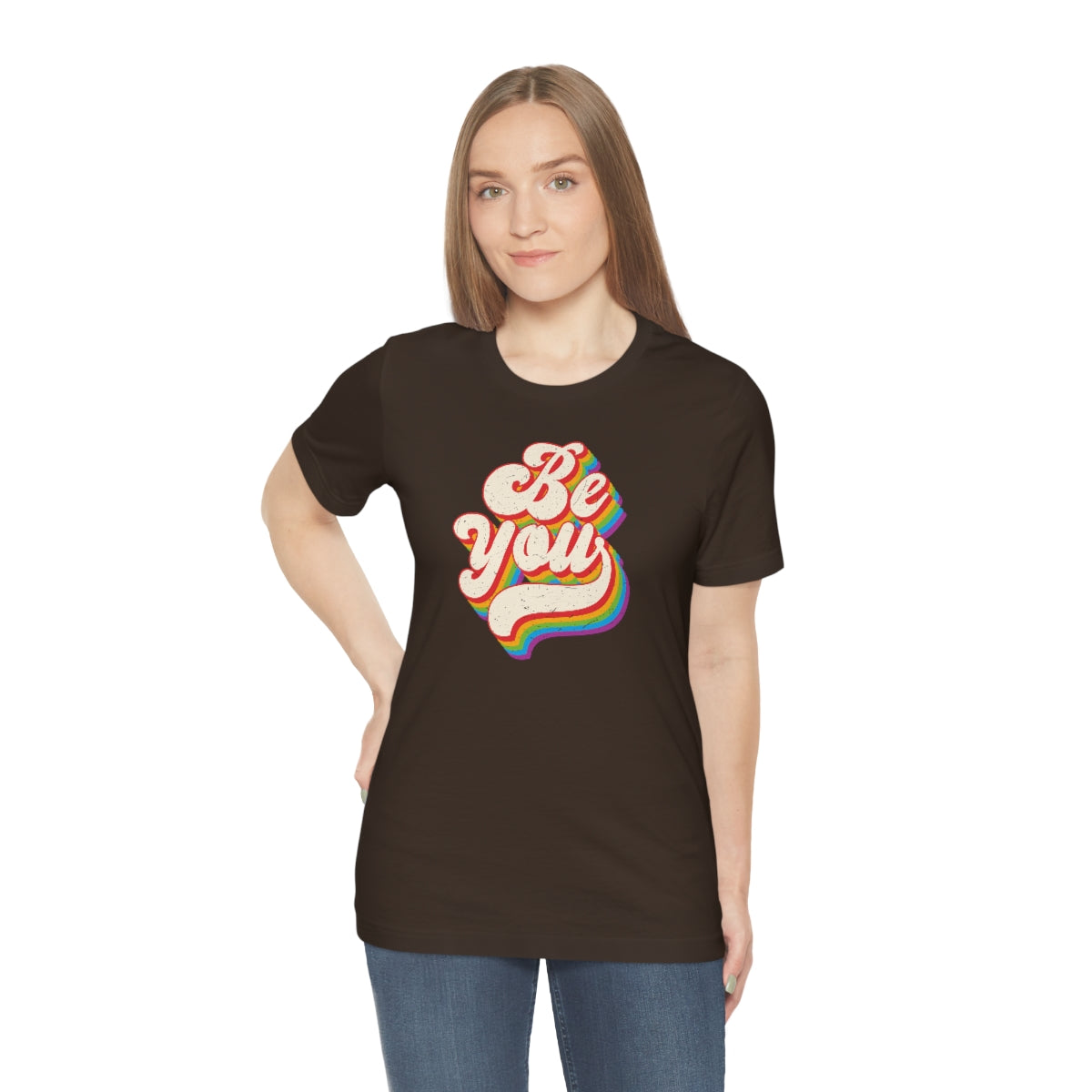 Pride Month Tee, Pride T-Shirt, Be You Pride Shirt, Be You, Gay Pride, Rainbow Retro Tee, Rainbow, Retro, Vintage Shirt, Vintage Lettering
